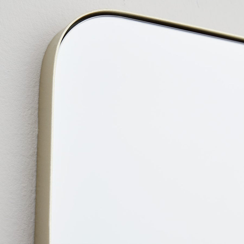 Quorum 30X40 Stadium Mirror, Silver