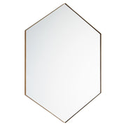 Quorum 24X34 Hexgon Mirror, Gold - 13-2434-21