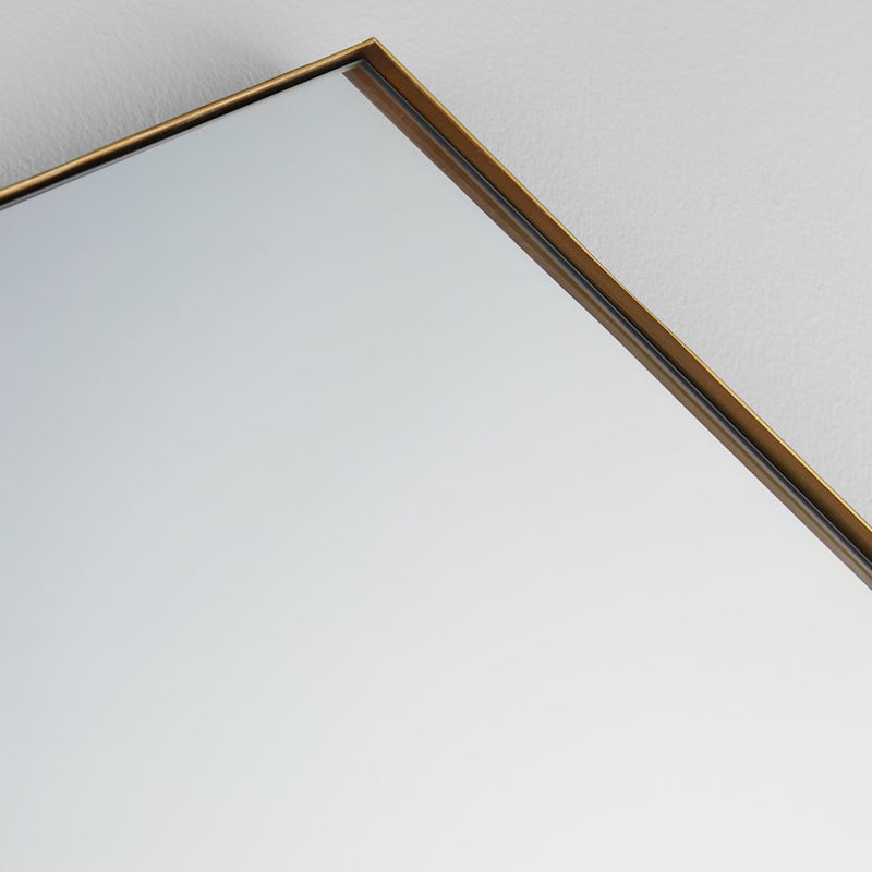 Quorum 24X34 Hexgon Mirror, Gold