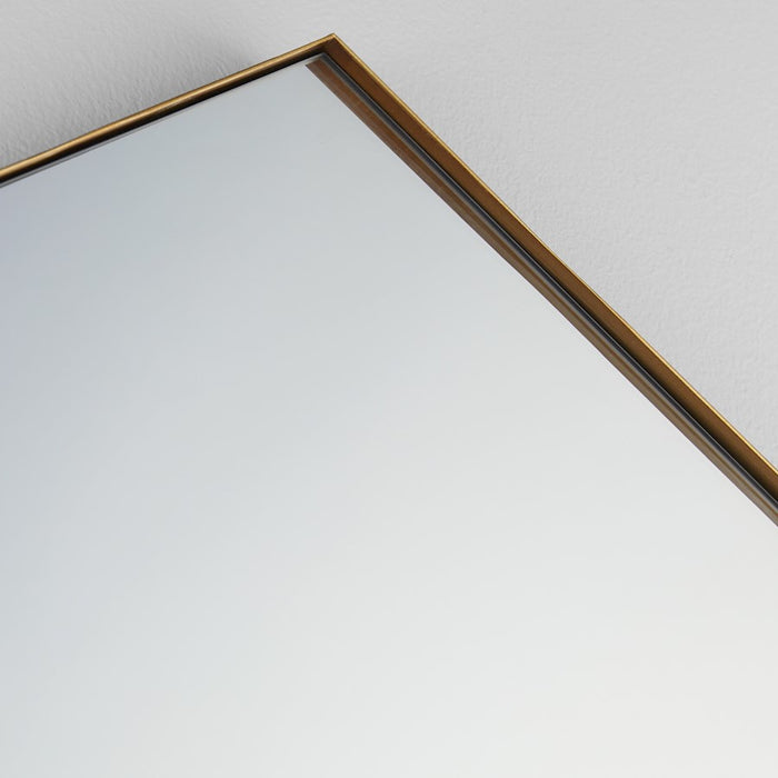 Quorum 24X34 Hexgon Mirror, Gold