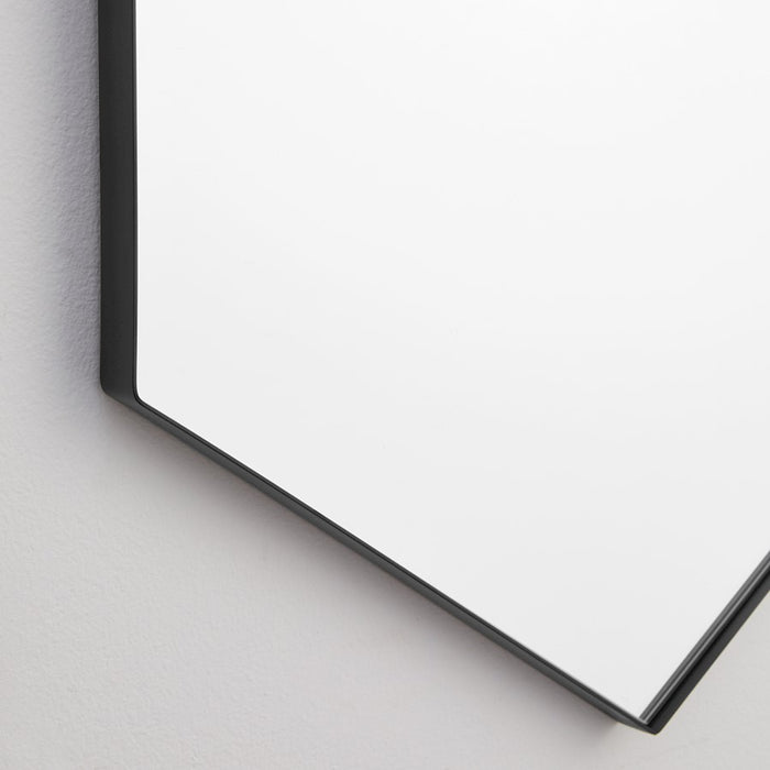 Quorum 24X34 Hexgon Mirror, Matte Black