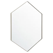 Quorum 24X34 Hexgon Mirror, Silver - 13-2434-61