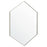 Quorum 24X34 Hexgon Mirror, Silver - 13-2434-61