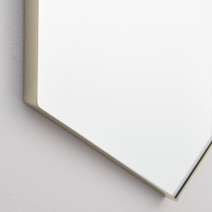 Quorum 24X34 Hexgon Mirror, Silver