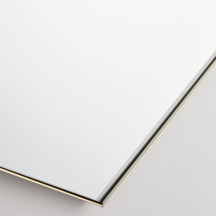 Quorum 24X34 Hexgon Mirror, Silver