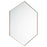 Quorum 28X40 Hexgon Mirror, Gold - 13-2840-21