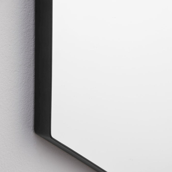 Quorum 28X40 Hexgon Mirror, Matte Black