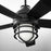 Quorum Niles 64" Patio Fan, Matte Black