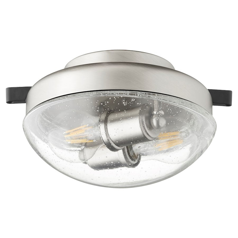 Quorum 2 Light Patio Light Kit, Satin Nickel