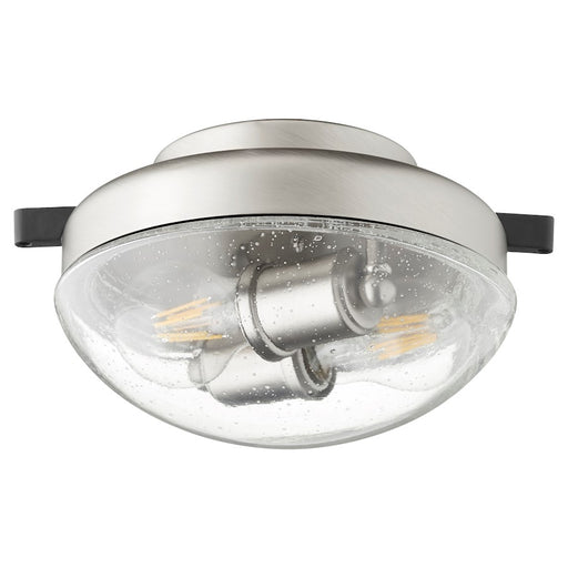 Quorum 2 Light Patio Light Kit, Satin Nickel