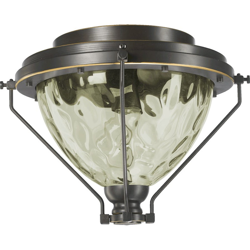 Quorum Adirondacks 1 Light Outdoor Flush Mount, Old World
