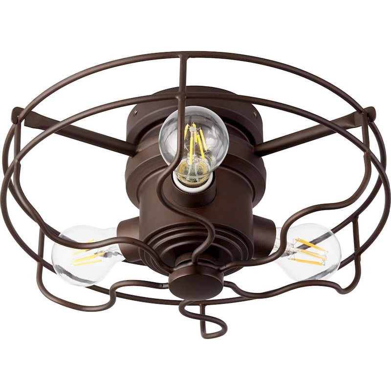 Quorum Windmill 3 Light Cage Kit, Oiled Bronze