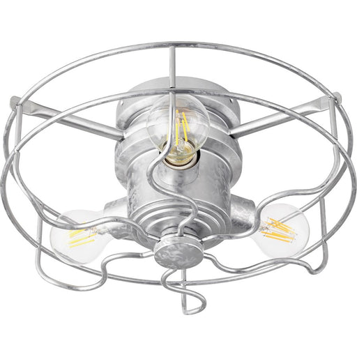 Quorum Windmill 3 Light Cage Kit, Galvanized