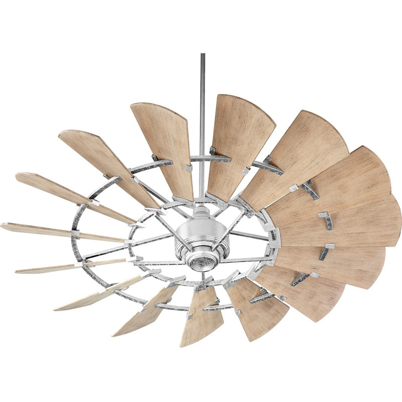 Quorum 60' Windmill Ceiling Fan, Galvanized
