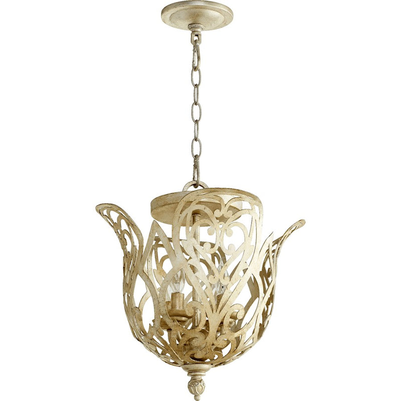 Quorum Lemonde 4 Light Dual in Vintage Gold Leaf