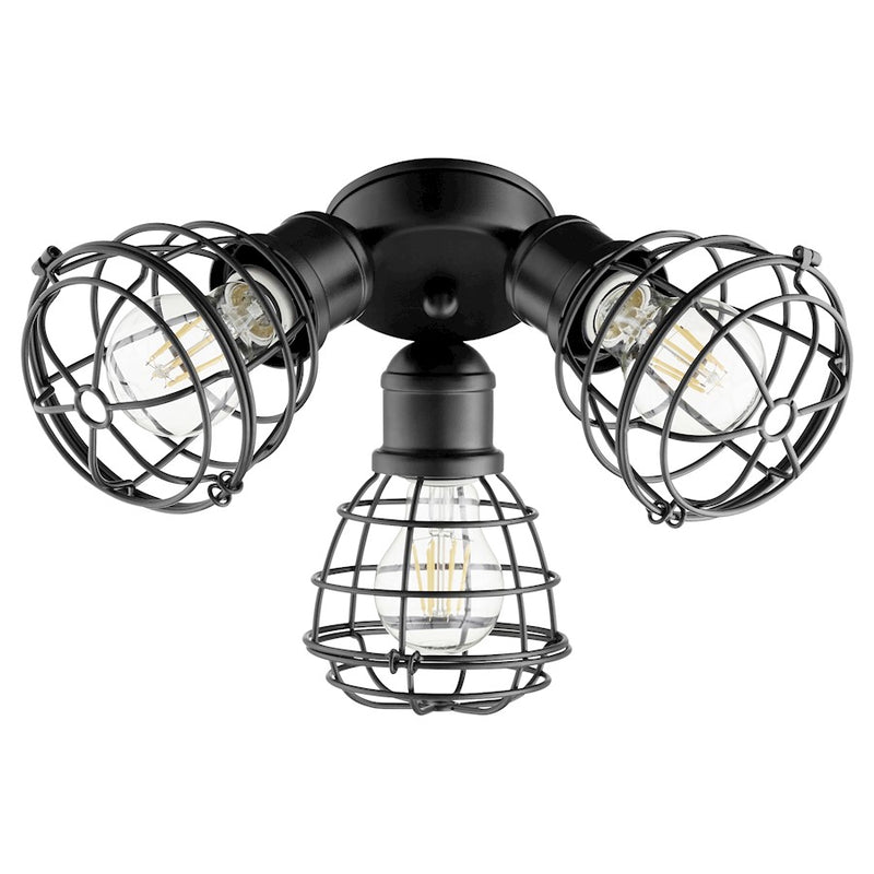 Quorum 3 Light Patio Light Kit, Noir