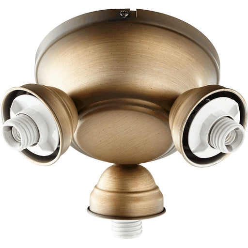 Quorum Salon 3 Light, Light Kit, Antique Flemish