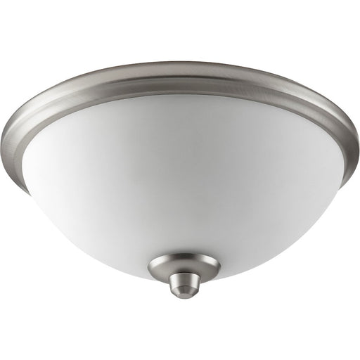 Quorum Alton 3 Light 11' Light Kit, Satin Nickel/Satin Opal