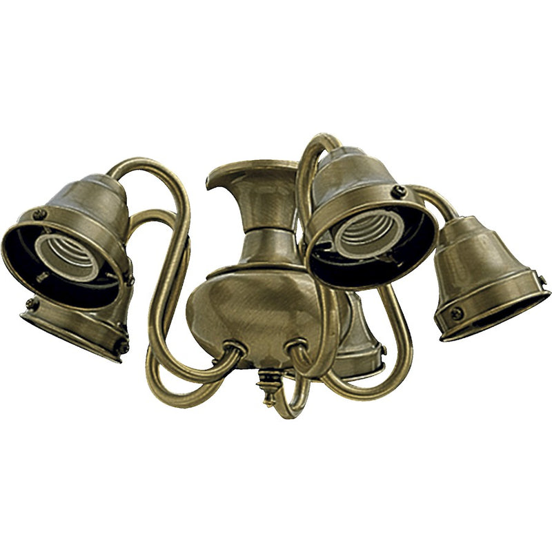 Quorum 5 Light, Light Kit, Antique Brass