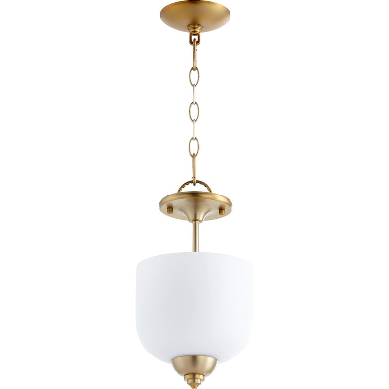 Quorum Richmond 3 Light 14' Dual Mount, Aged Brass