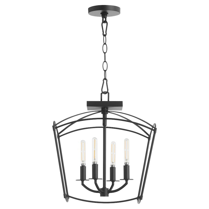 Quorum Mantle 4Lt Dual Mount, Matte Black - 2812-14-59