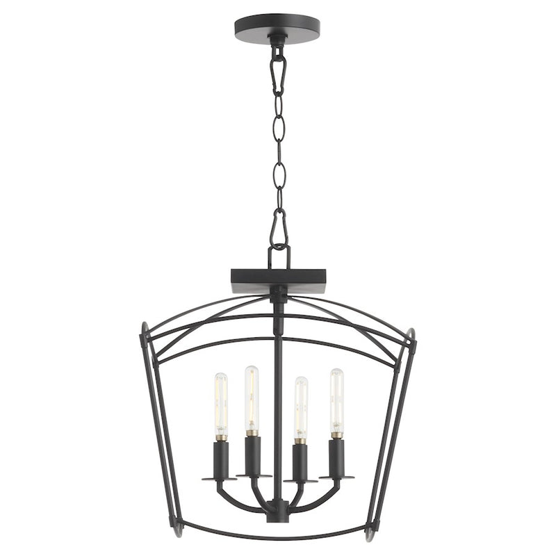 Quorum Mantle 4Lt Dual Mount, Matte Black