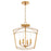 Quorum Mantle 4Lt Dual Mount, Gold Leaf