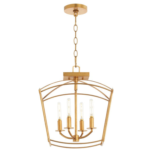 Quorum Mantle 4Lt Dual Mount, Gold Leaf