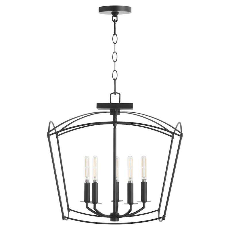 Quorum Mantle 5Lt Dual Mount, Matte Black - 2812-18-59