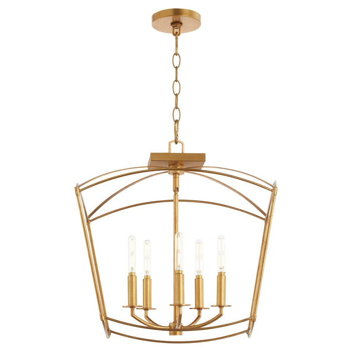 Quorum Mantle 5Lt Dual Mount, Gold Leaf