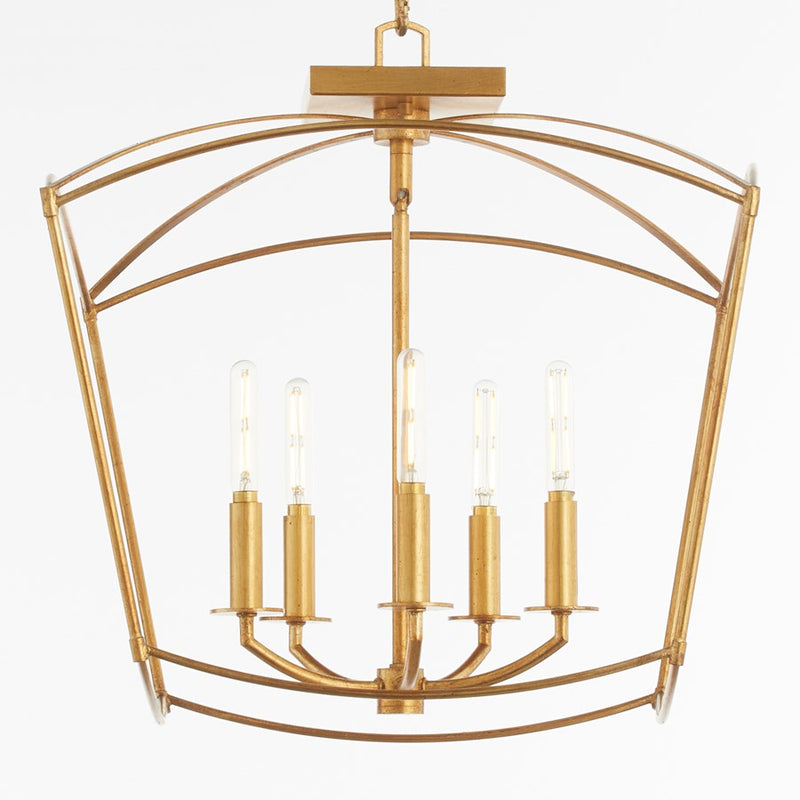 Quorum Mantle 5Lt Dual Mount, Gold Leaf