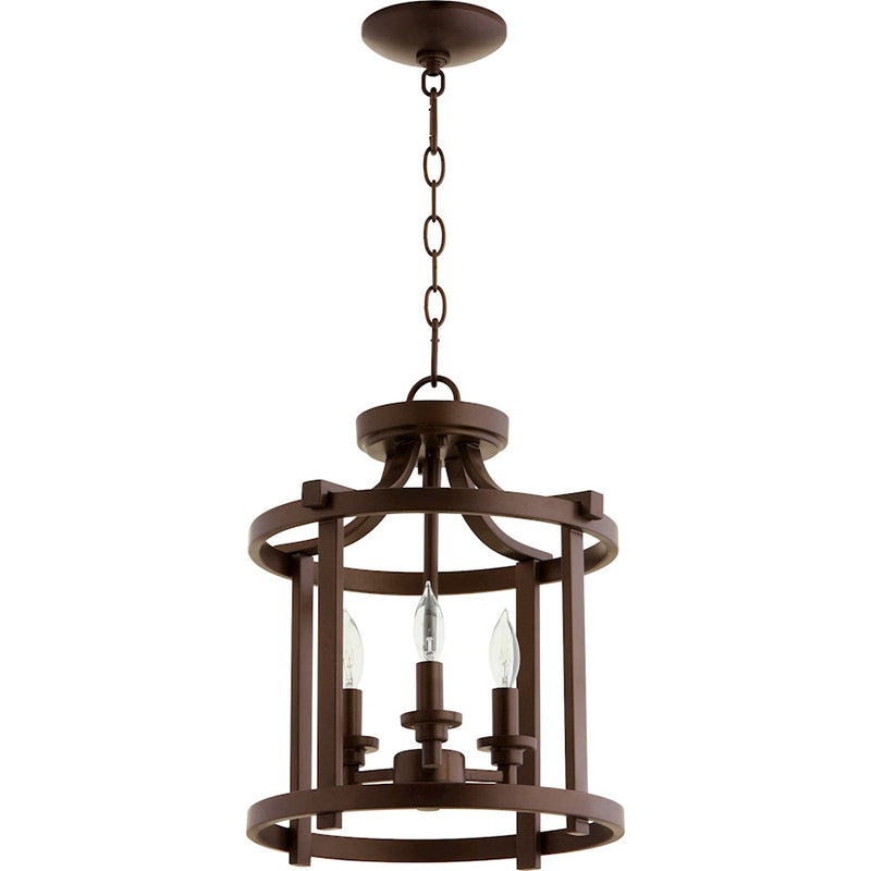 Quorum Lancaster 3 Light 13' Dual Mount, Oiled Bronze