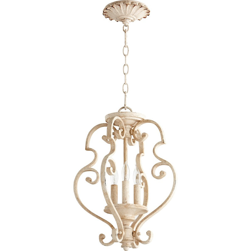 Quorum San Miguel 3 Light 13.5' Dual Mount, Persian White