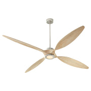 Quorum Papillon 80" Wifi Ceiling Fan, Satin Nickel