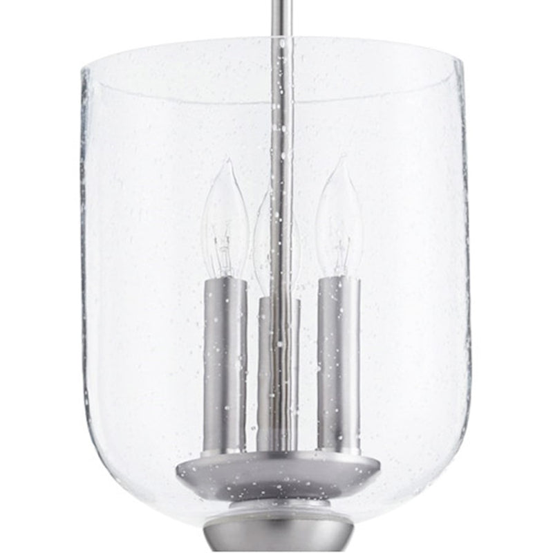 Quorum Richmond 8x6.5 Glass, Clear Seeded