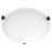 Quorum 12" Ceiling Mount, Matte Black/Satin Opal - 3000-12159