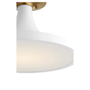 Quorum 1 Light 15" Ceiling Mount, Studio White