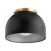 Quorum 1 Light 11.25" Ceiling Mount, Noir