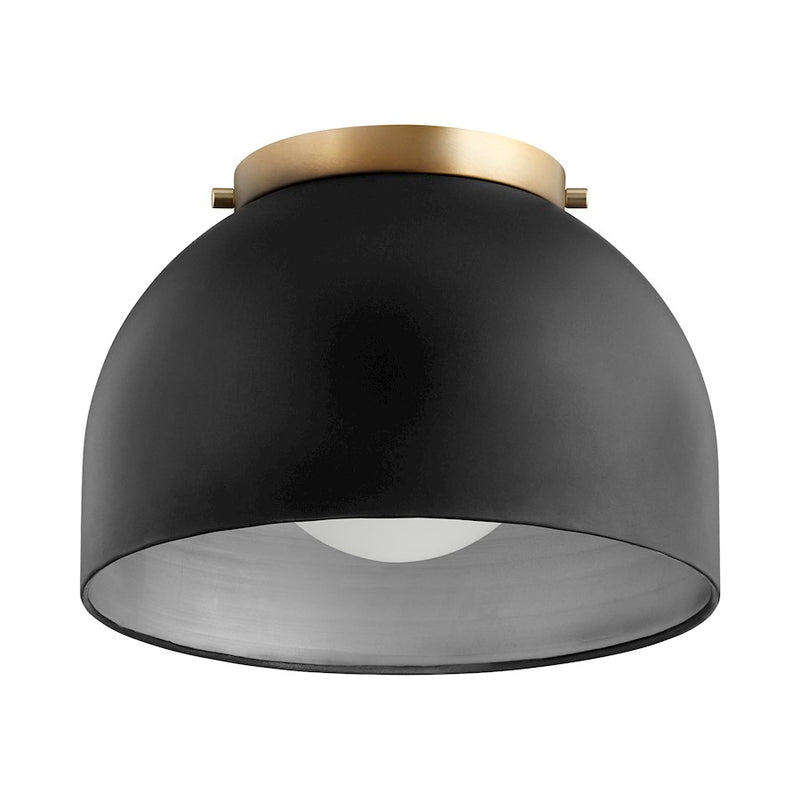Quorum 1 Light 11.25" Ceiling Mount, Noir