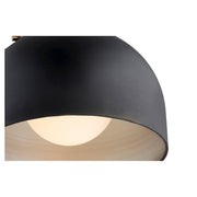 Quorum 1 Light 11.25" Ceiling Mount, Noir