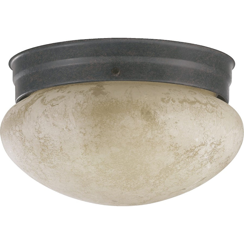 Quorum 1 Light Flush Mount, Toasted Sienna