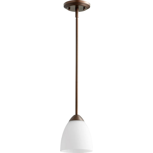 Quorum Barkley 1 Light Mini Pendant, Oiled Bronze