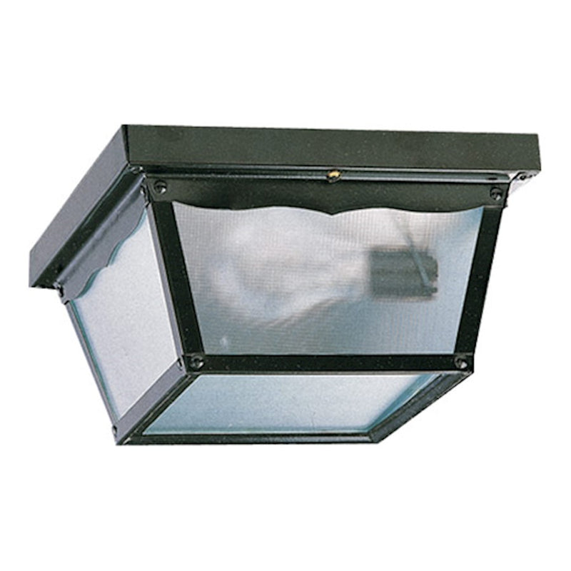 Quorum 9" Outdoor Cage, Gloss Black