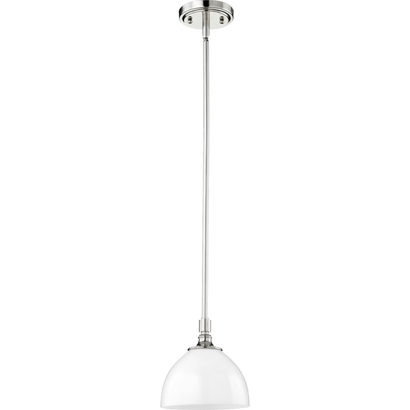 Quorum Celeste 1 Light 7' Pendant, Polished Nickel