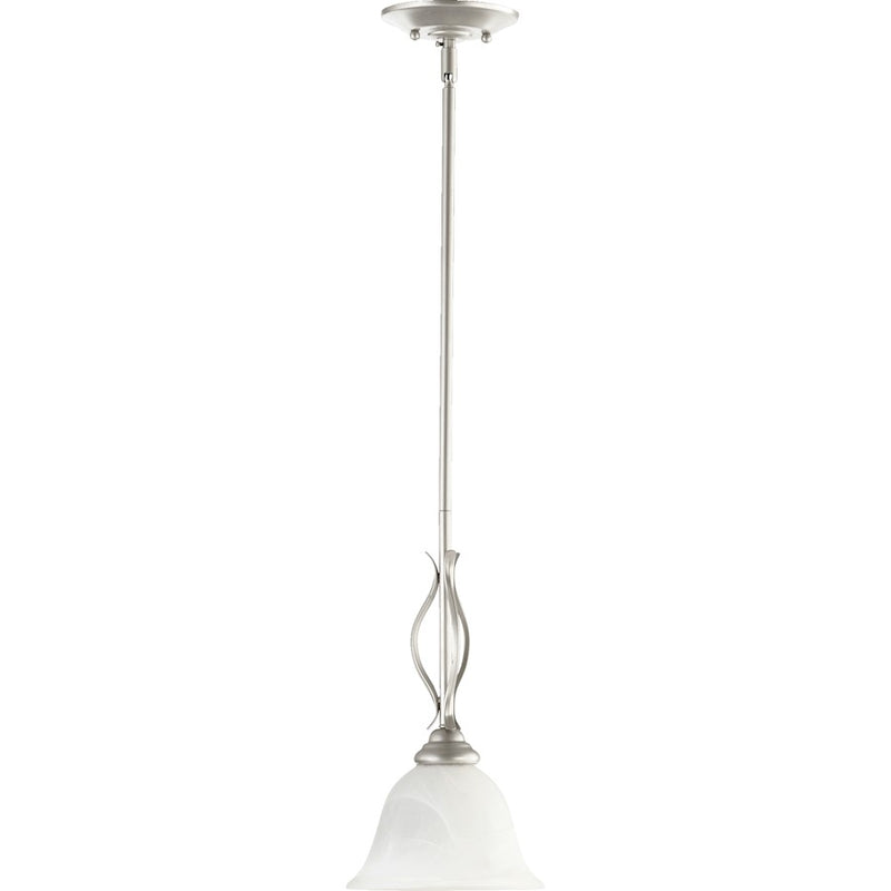 Quorum Spencer 1 Light Pendant, Classic Nickel