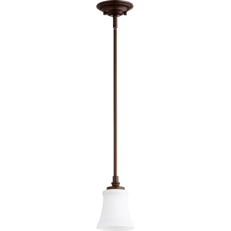 Quorum Rossington 1 Light 5' Pendant, Oiled Bronze