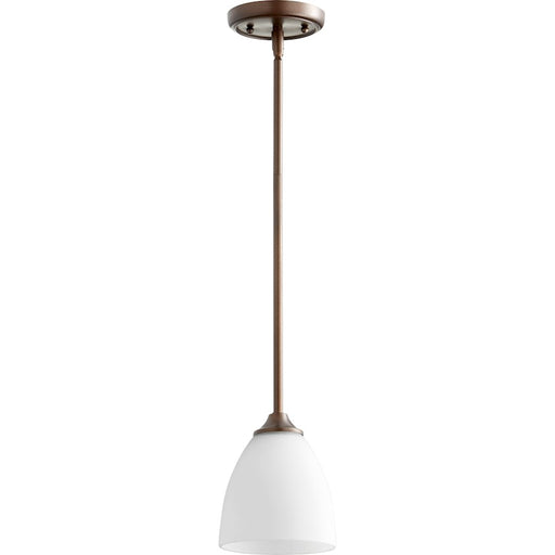 Quorum Jardin 1 Light Mini Pendant, Oiled Bronze