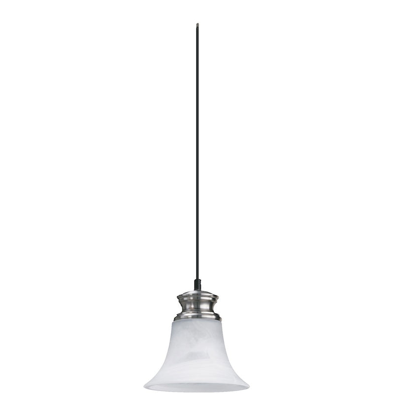 Quorum Madison 1 Light Pendant, Satin Nickel