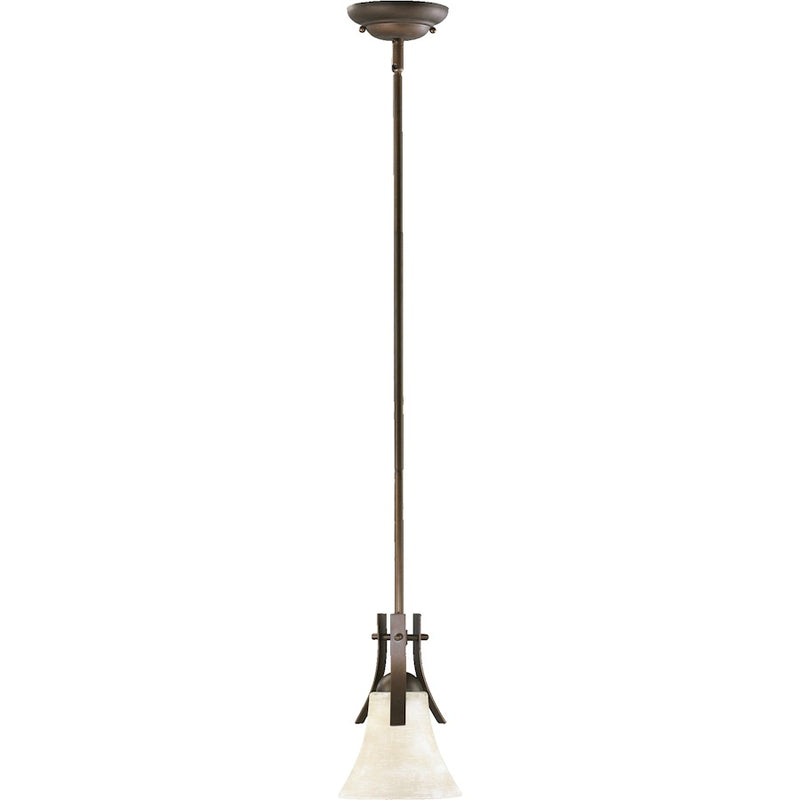Quorum Aspen 1 Light Pendant, Oiled Bronze