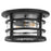 Quorum Haley 11" Outdoor Ceiling Mount, Noir/Clear